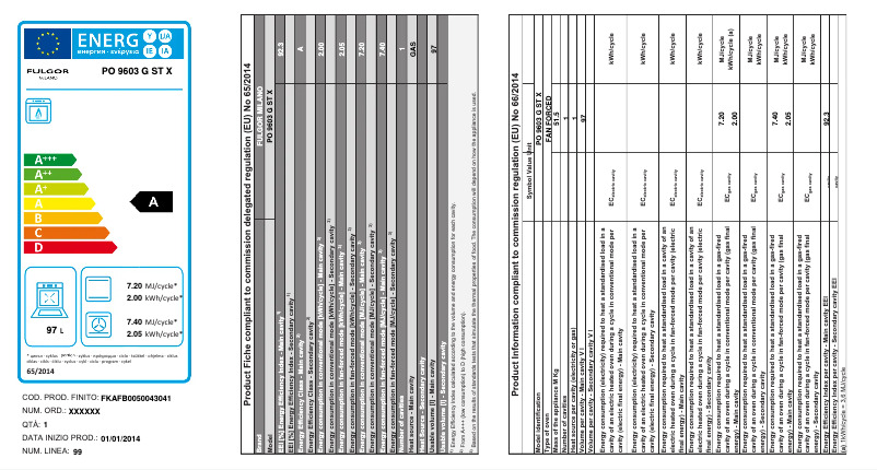 Image de la première page du manuel de l'appareil PO 9603 G ST X