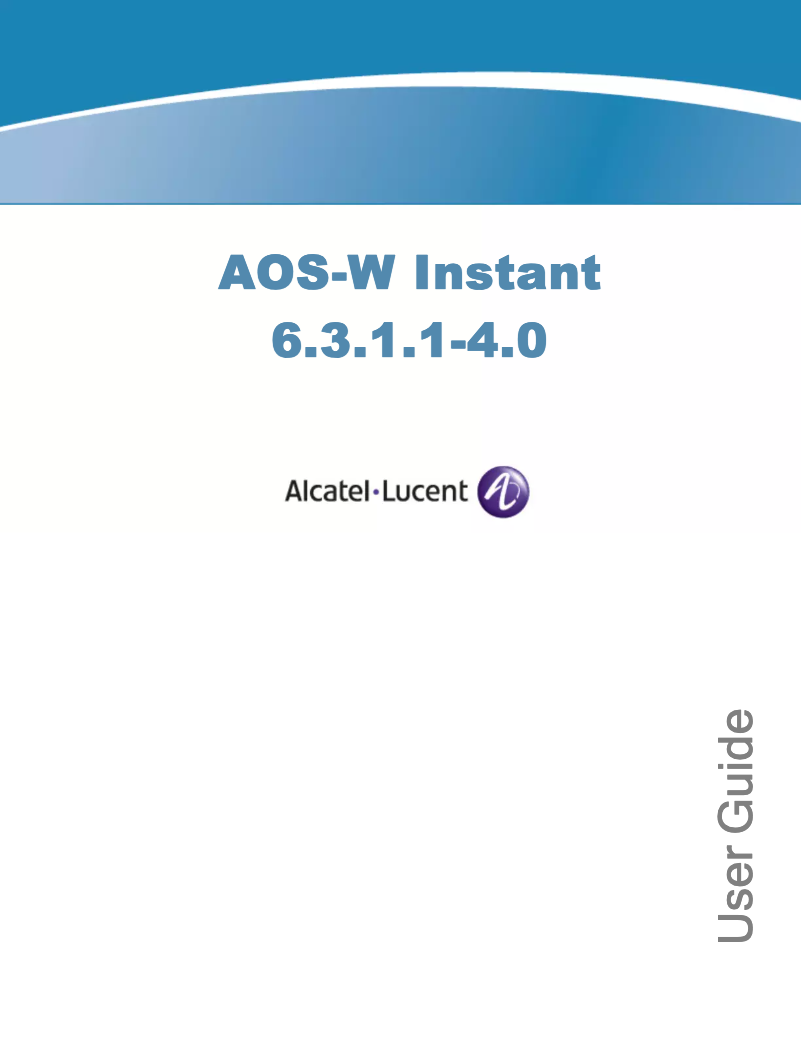 Page 1 de la notice Manuel utilisateur Alcatel-Lucent IAP93