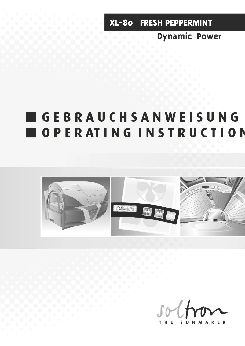 Page 1 de la notice Manuel utilisateur Soltron XL-80 Fresh Peppermint