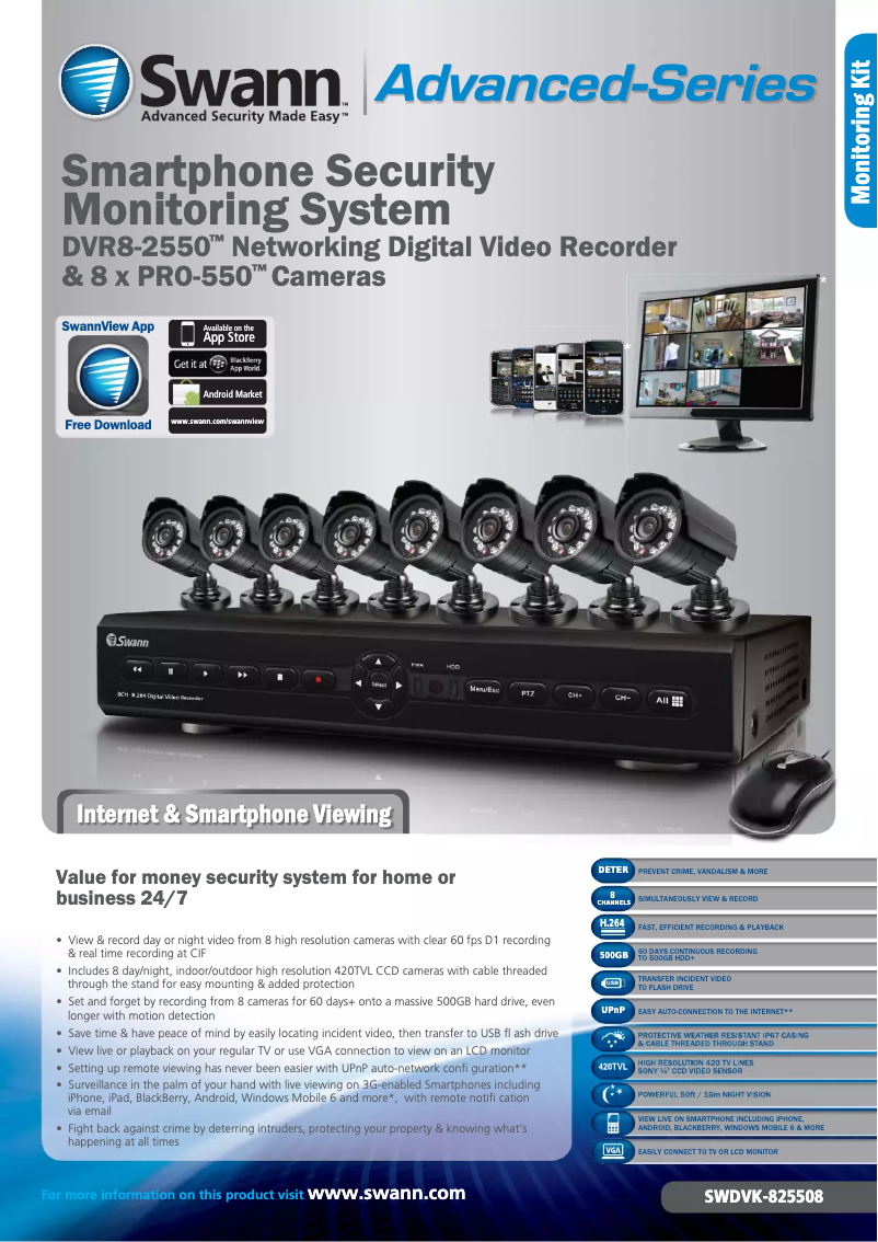 Page n°1 - Instructions / montage Swann SWDVK-825508