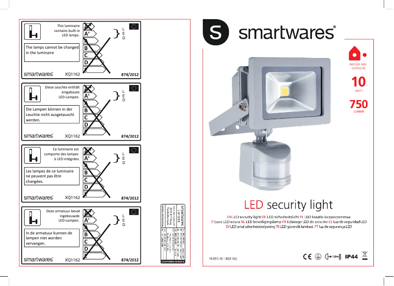 Page n°1 - Manuel utilisateur XQ-lite XQ1161