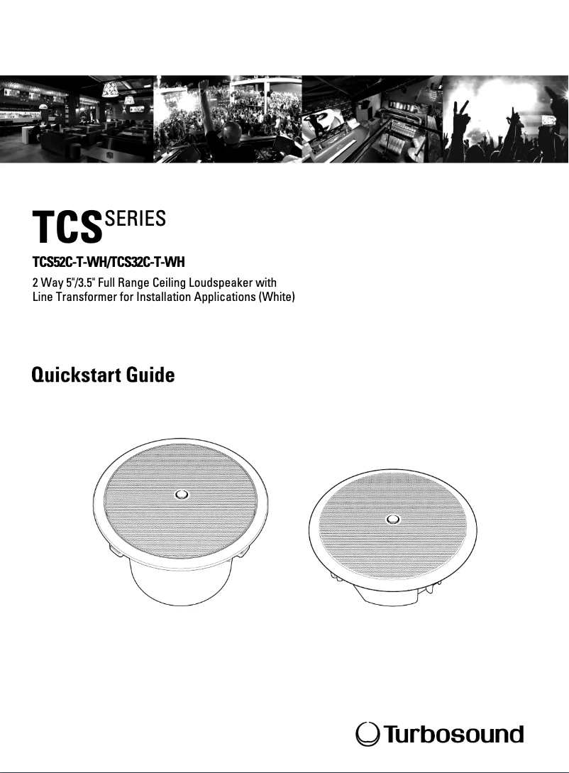 Page n°1 - Manuel utilisateur Turbosound TCS32C-T