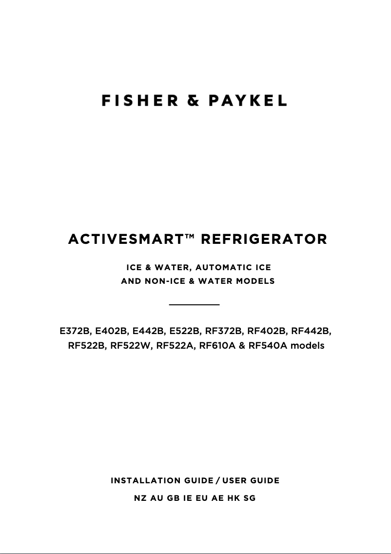 Image de la première page du manuel de l'appareil RF522BRXFD5