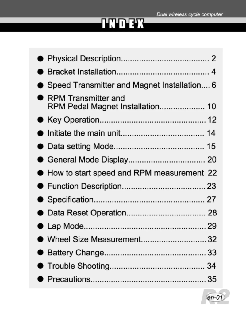 Page 1 de la notice Manuel utilisateur Echowell EC-R2