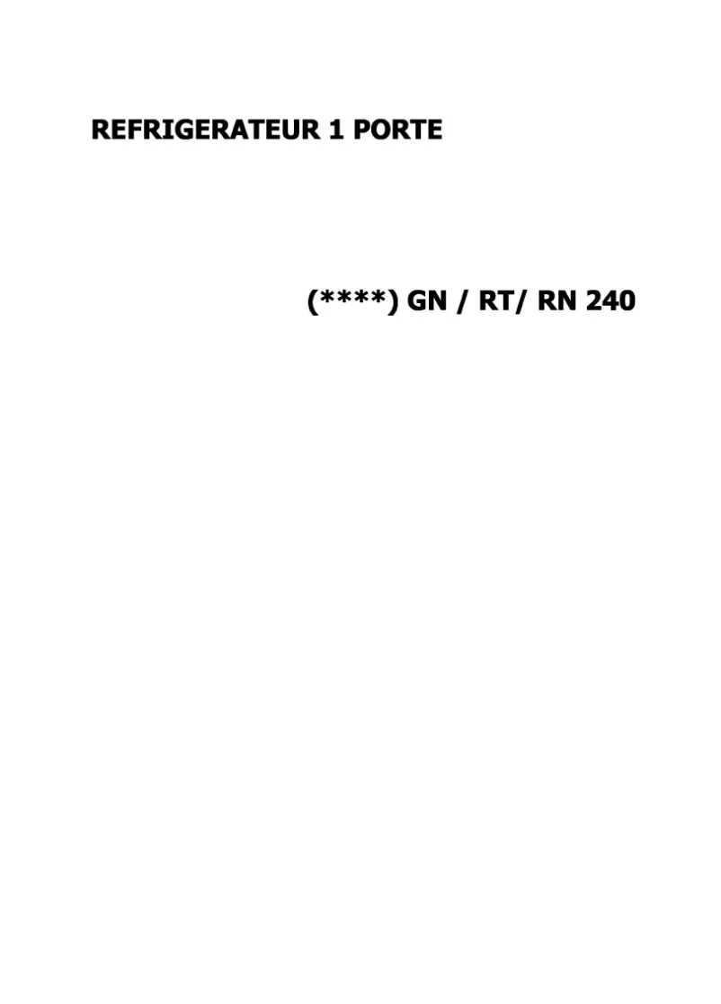 Page n°1 - Manuel utilisateur AVEA ARS240A+