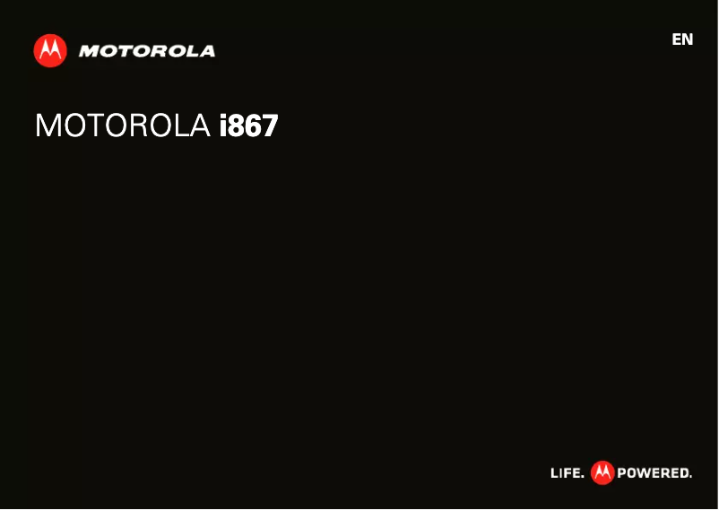 Page 1 de la notice Manuel utilisateur Motorola i867