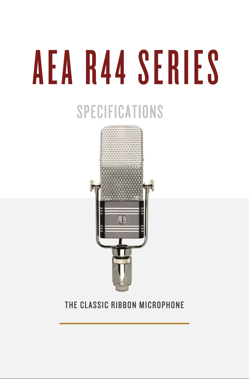 Page n°1 - Fiche technique AEA R44