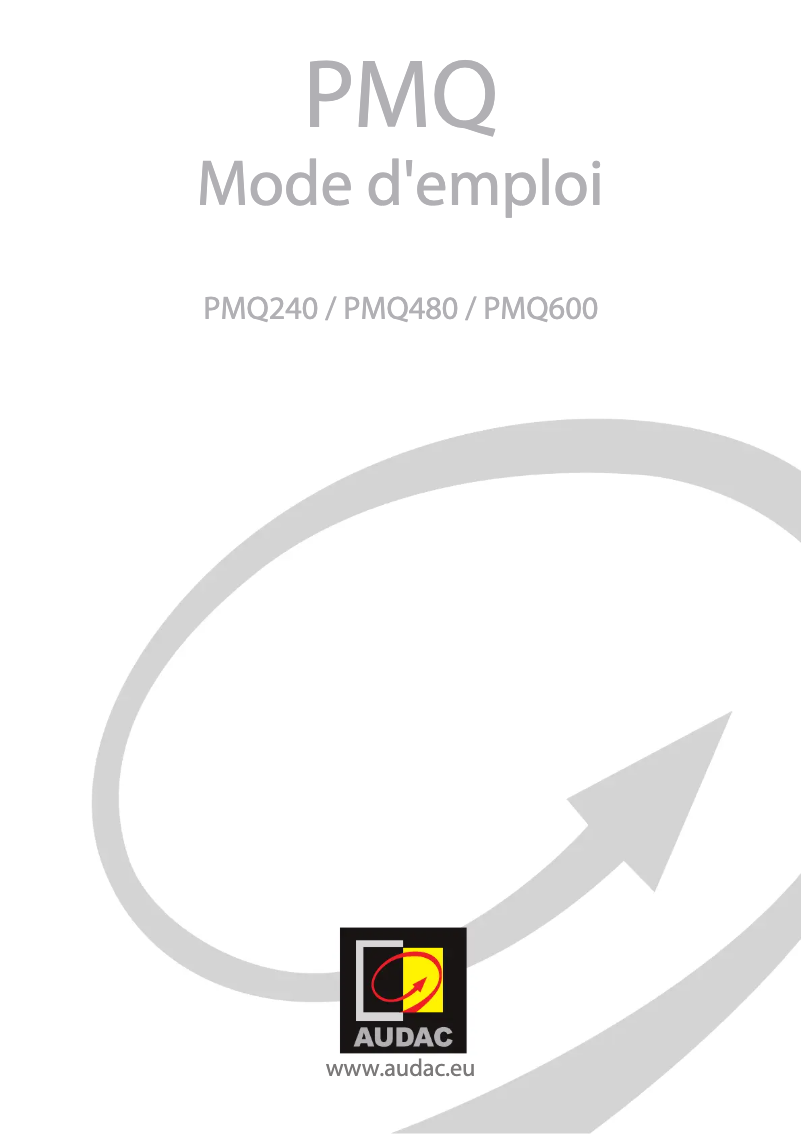 Image de la première page du manuel de l'appareil PMQ240