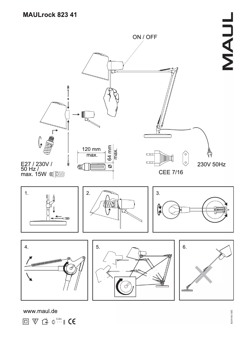 Page n°1 - Manuel utilisateur MAUL Rock