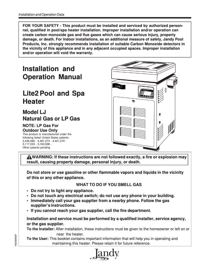 Page 1 de la notice Manuel utilisateur JANDY Lite2