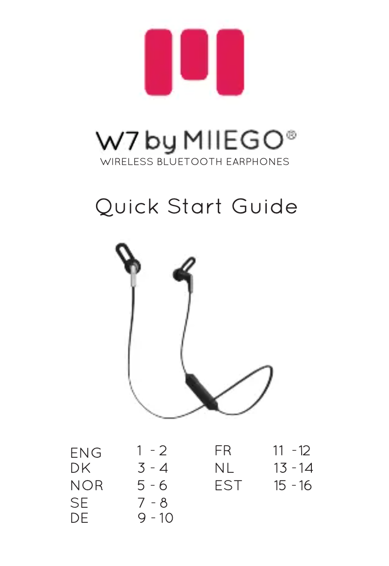 Image de la première page du manuel de l'appareil W7