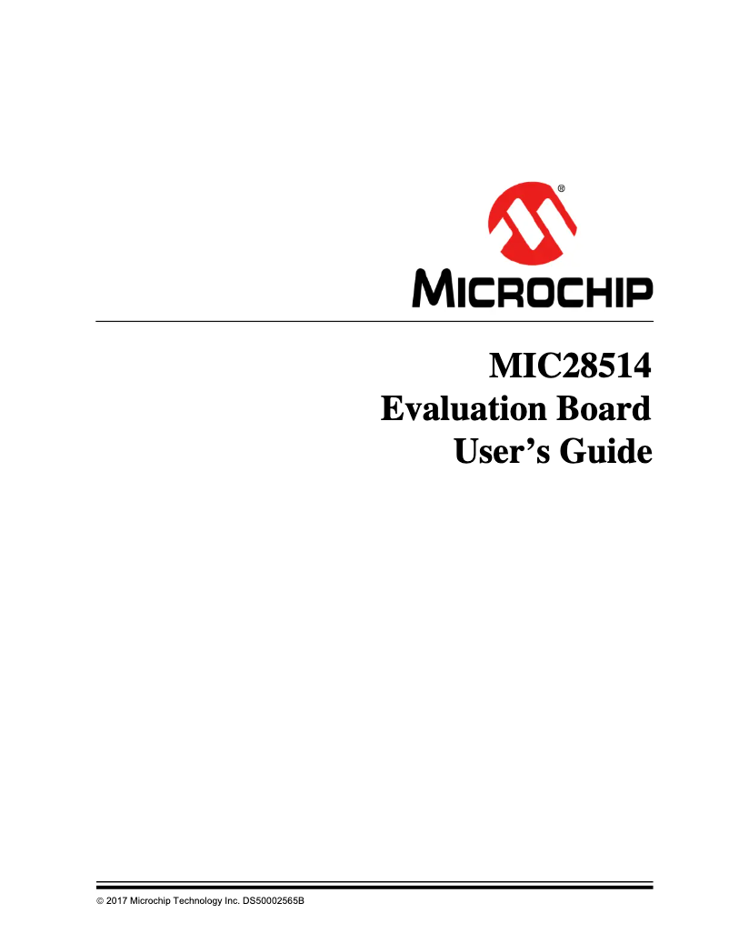 Page 1 de la notice Manuel utilisateur Microchip MIC28514