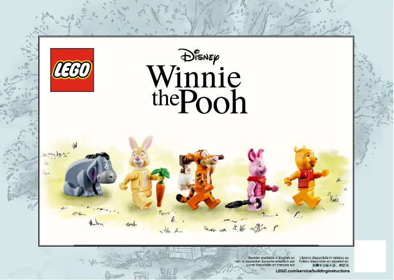 Page 1 de la notice Consignes visuelles Lego Winnie the Pooh 21326
