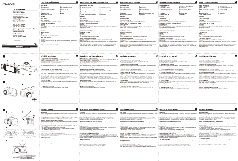 Image de la première page du manuel de l'appareil DRV-A501WDP