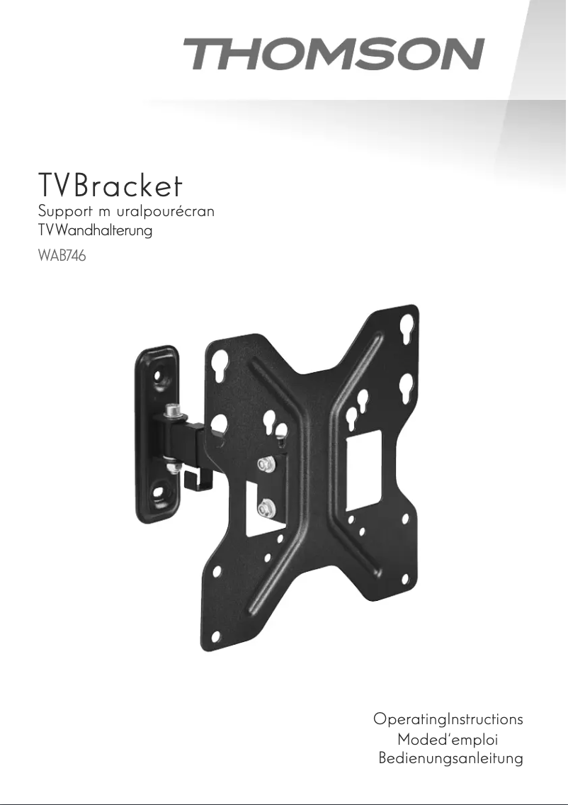 Page n°1 - Manuel utilisateur Thomson WAB746