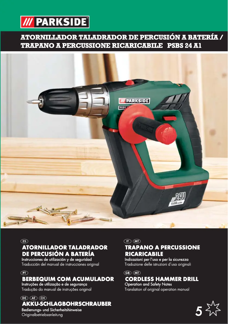 Página 1 del manual Manual de usuario Parkside E035912