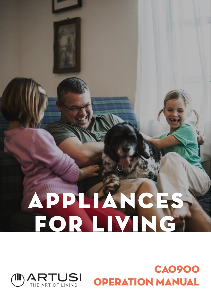 Page 1 de la notice Manuel utilisateur Artusi CAO900