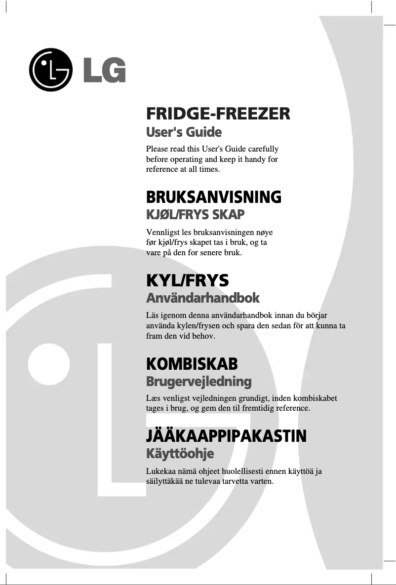 Page 1 de la notice Manuel utilisateur LG GR-B459 BLJA