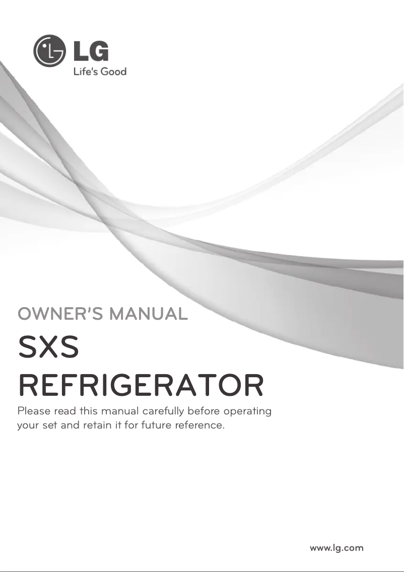 Page n°1 - Manuel utilisateur LG GS5163NSLV