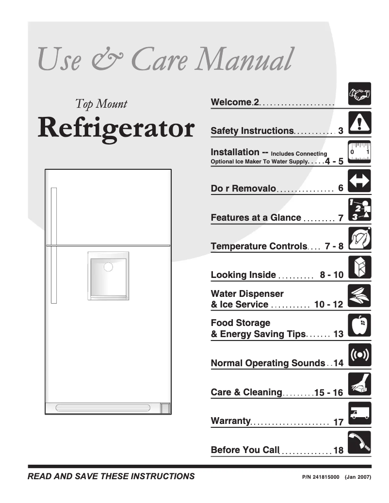 Image de la première page du manuel de l'appareil GLHT188WHQ