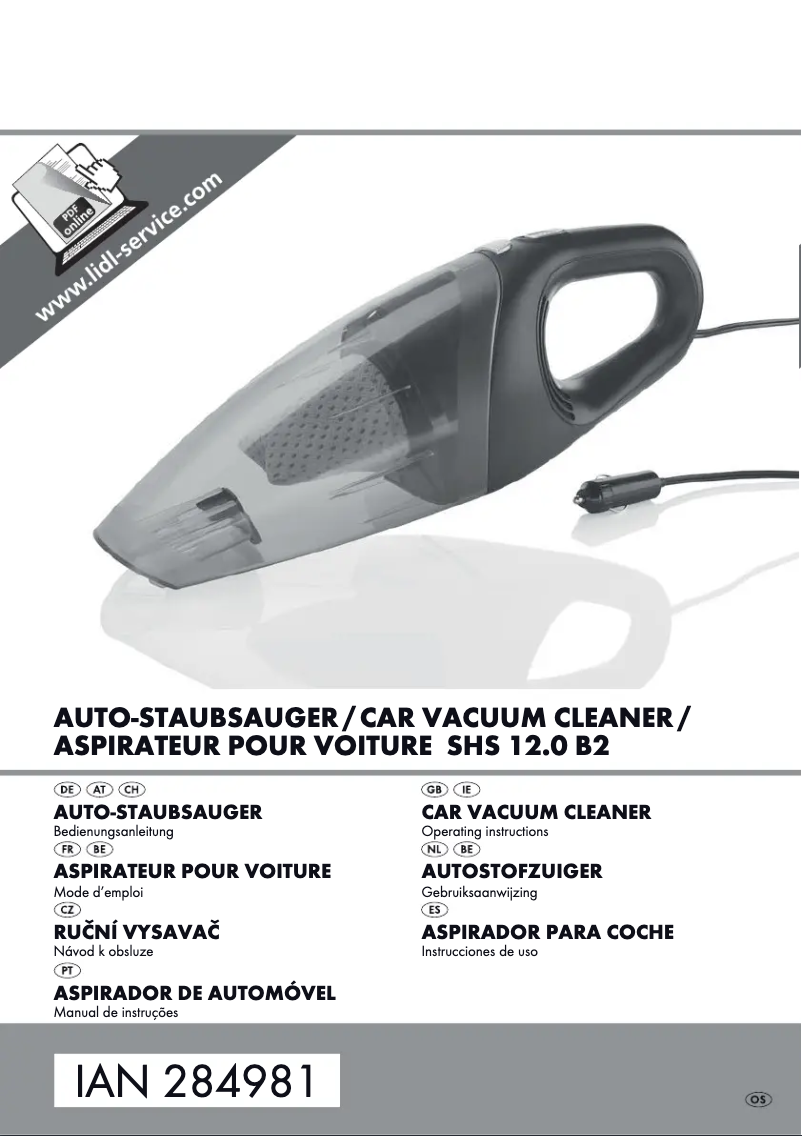 Página 1 del manual Manual de usuario SilverCrest SHS 12.0 A2