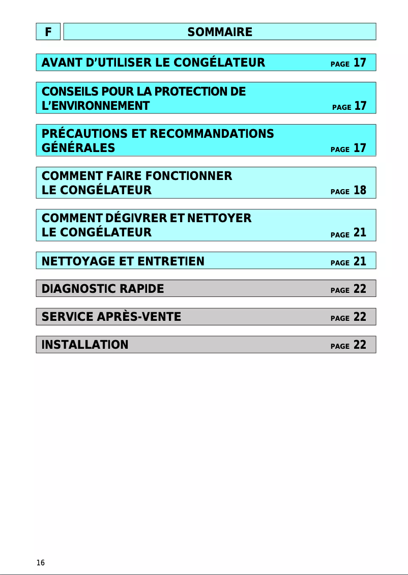 Page 1 de la notice Manuel utilisateur Laden CVT 2240