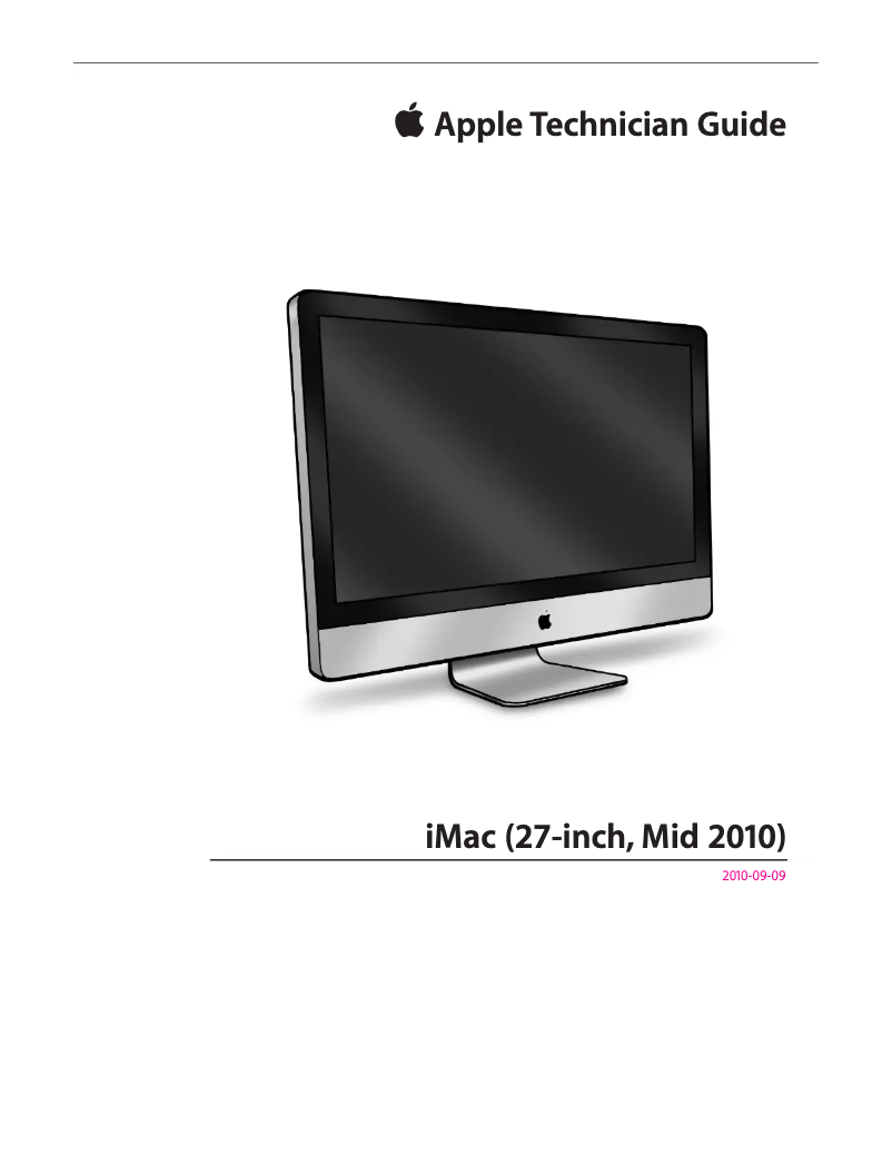 Page n°1 - Manuel utilisateur Apple iMac 27" Core i5-3.2