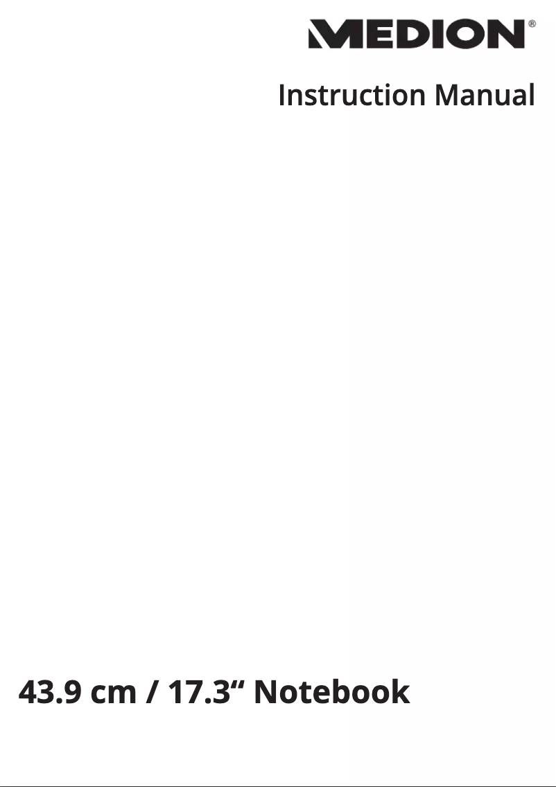 Page 1 de la notice Manuel utilisateur Medion ERAZER P7647 (MD 60803)