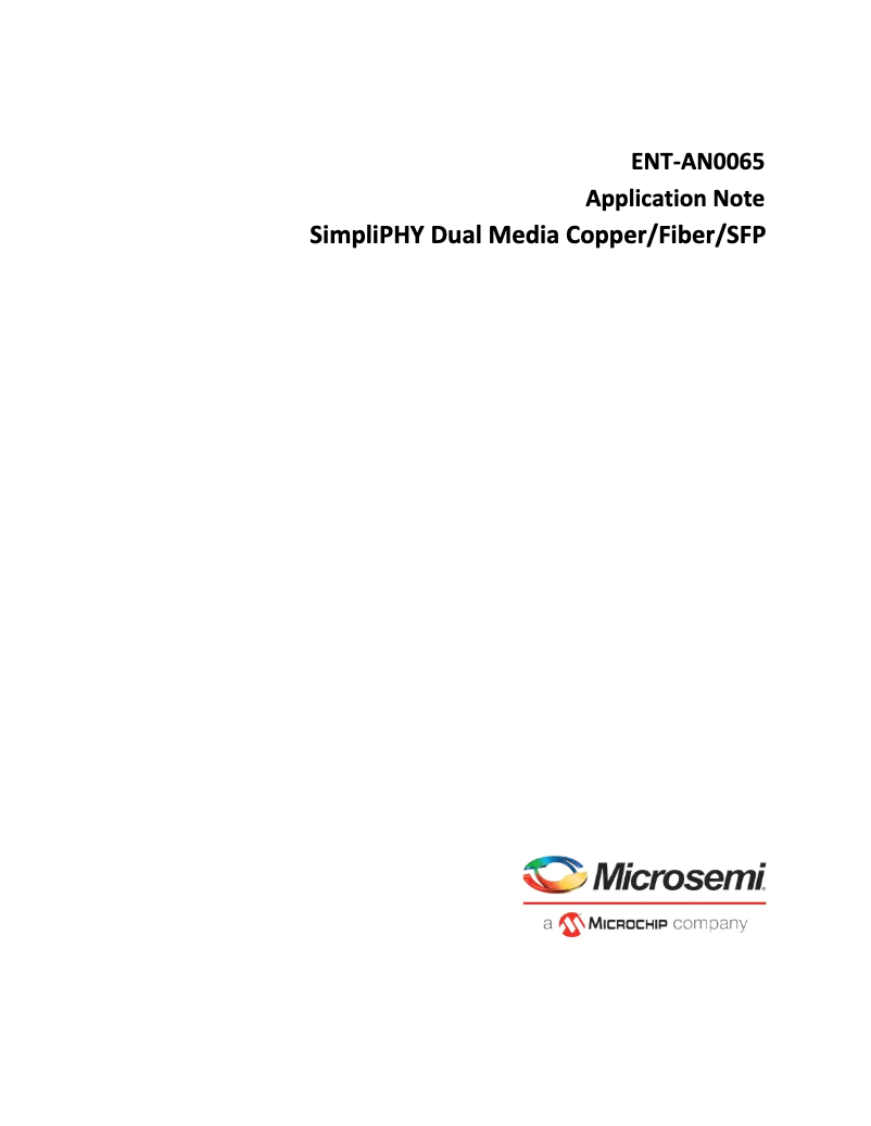 Página 1 del manual Manual de usuario Microchip VSC8558