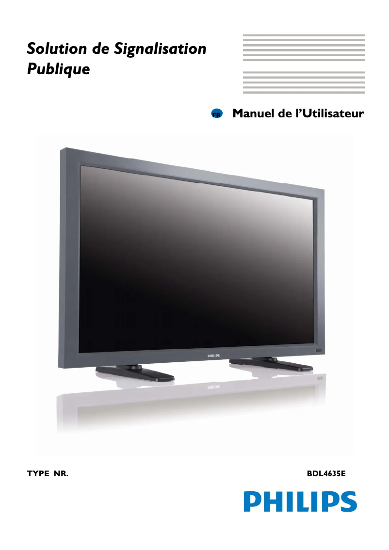 Página 1 del manual Manual de usuario Philips BDL4635E