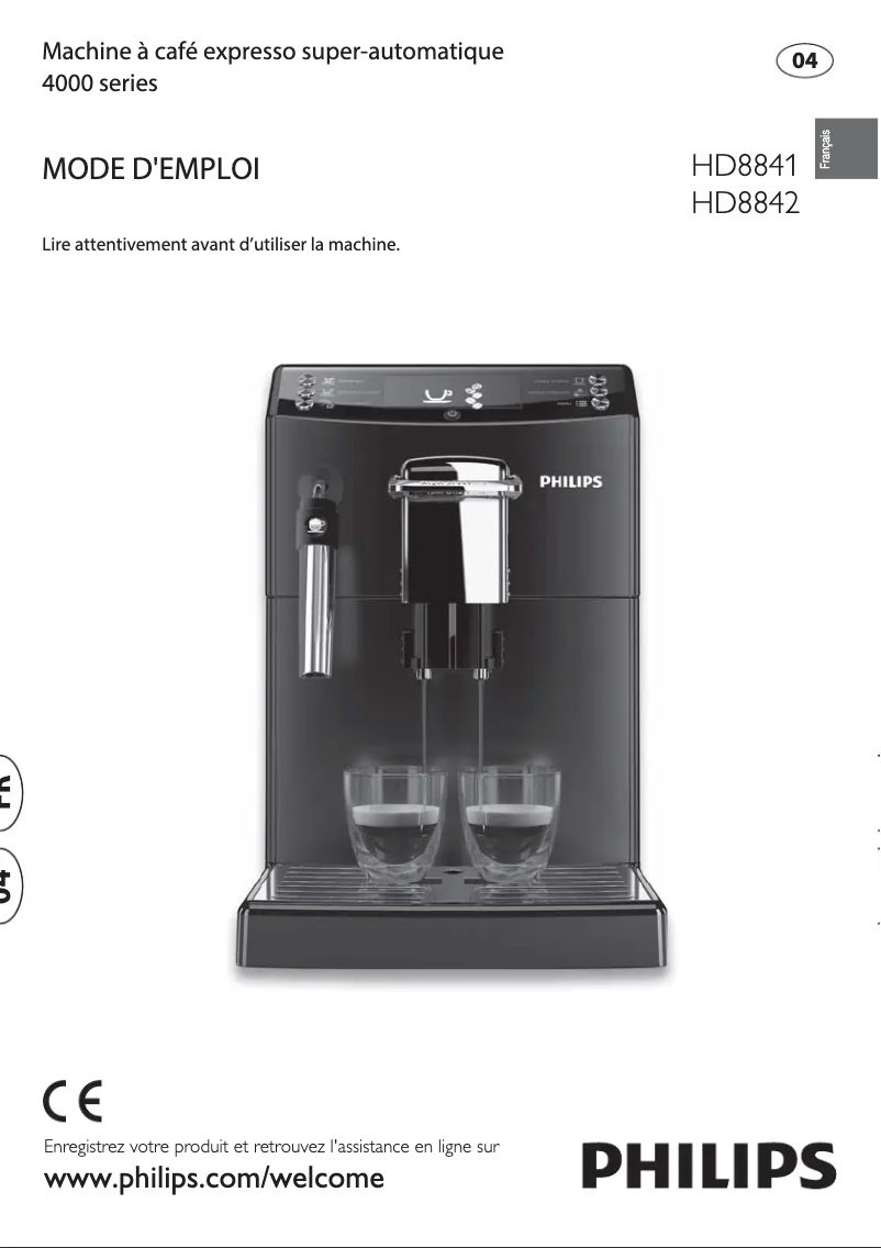 Page n°1 - Manuel utilisateur Philips 4000 series HD8841