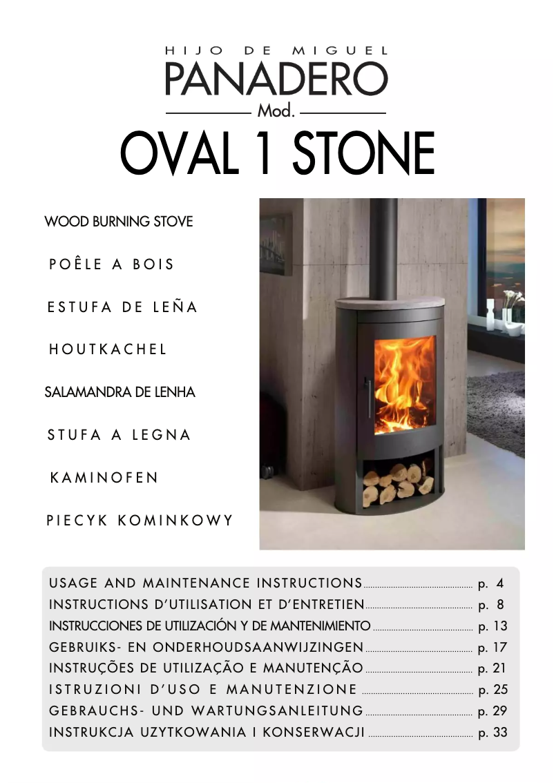 Page n°1 - Manuel utilisateur Panadero Oval 1