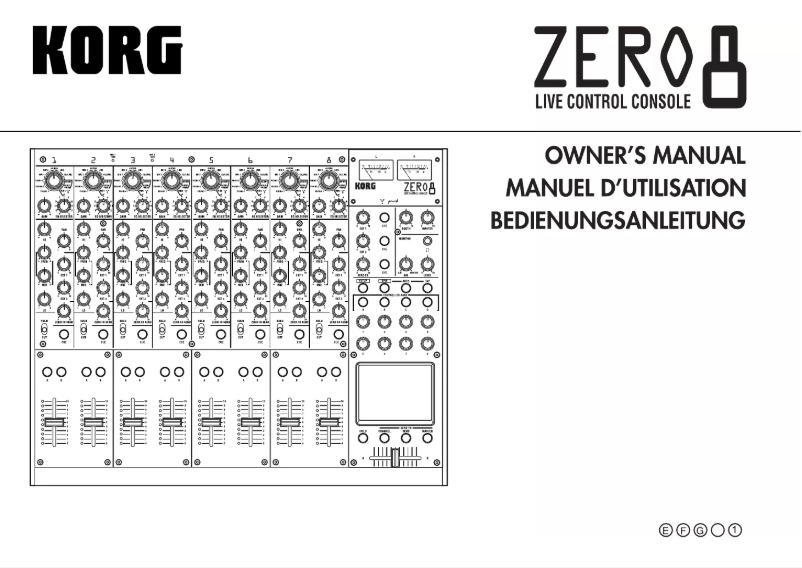 Image de la première page du manuel de l'appareil ZERO8