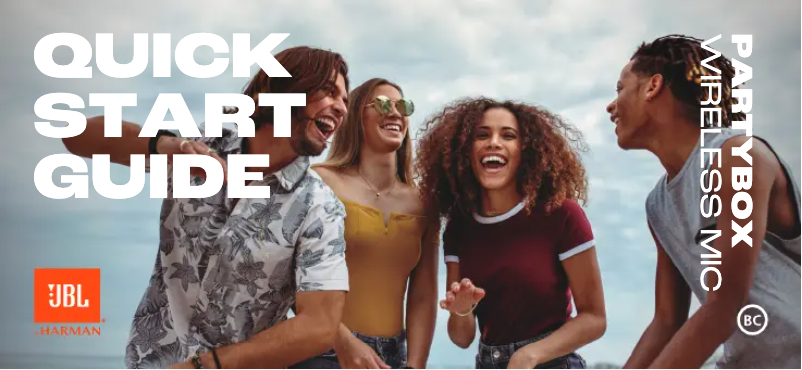 Page 1 de la notice Manuel utilisateur JBL Partybox Wireless Mic