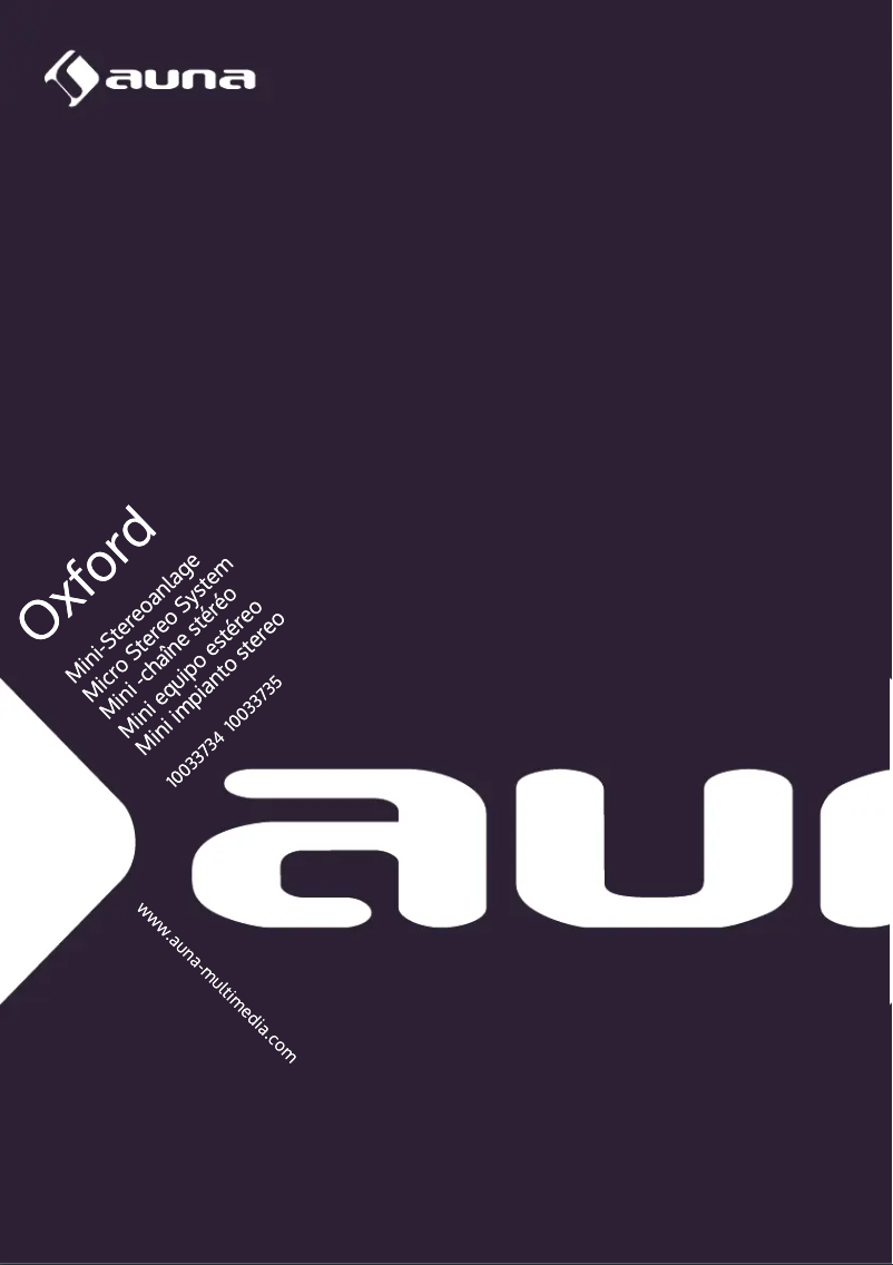 Page 1 de la notice Manuel utilisateur Auna Oxford