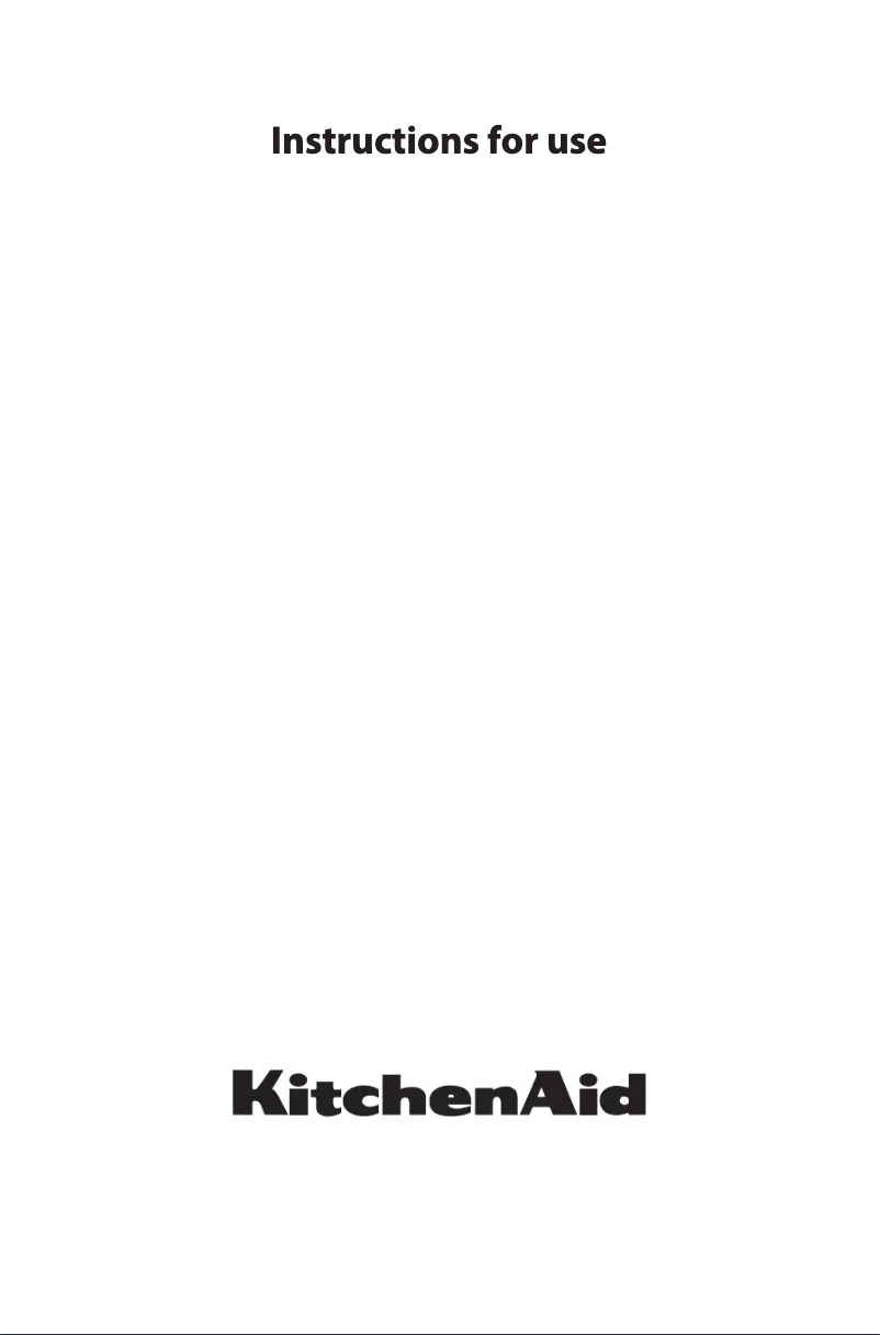Page 1 de la notice Manuel utilisateur KitchenAid KOTSP 60602