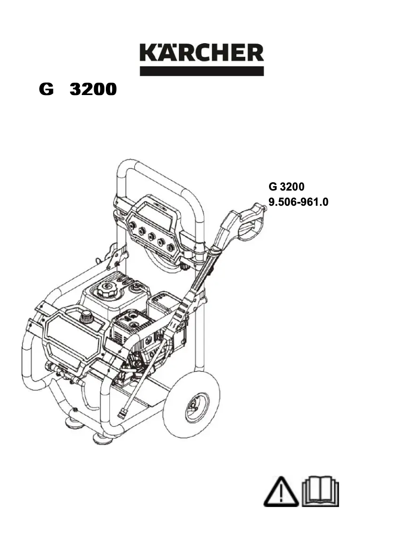 Page 1 de la notice Manuel utilisateur Kärcher G 3200