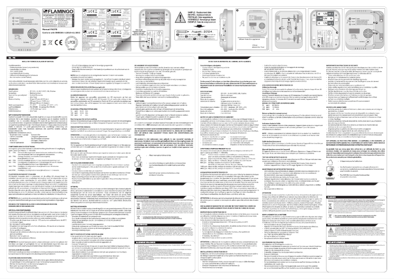 Page n°1 - Manuel utilisateur Flamingo FA370