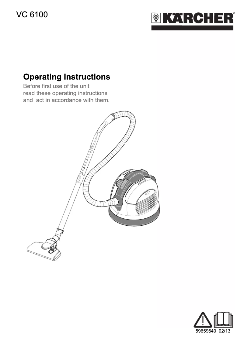 Image de la première page du manuel de l'appareil VC 6100