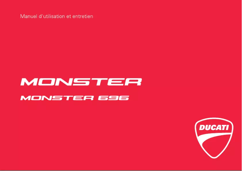 Page 1 de la notice Manuel utilisateur Ducati Monster 696 (2010)