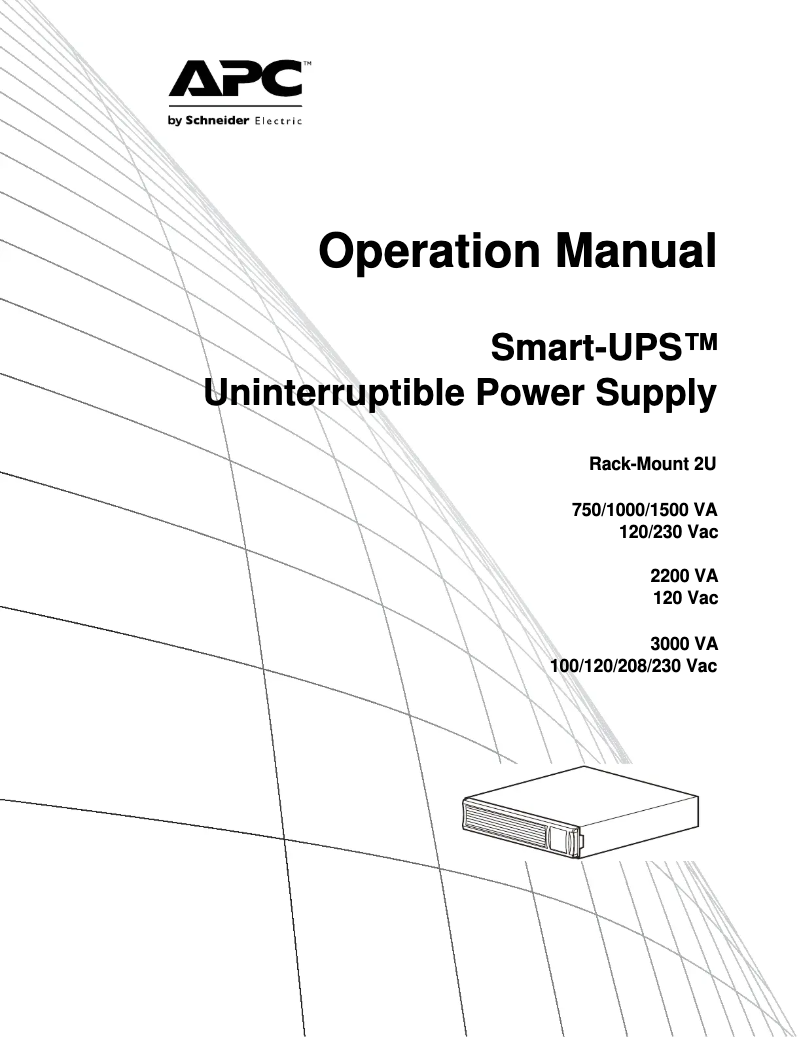 Página 1 del manual Manual de usuario APC SMT1500RMI2U-BNDL