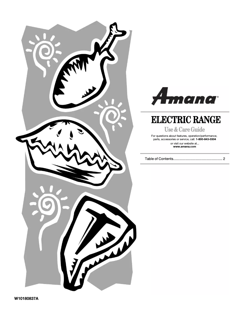 Page n°1 - Manuel utilisateur Amana AER5821VAW0