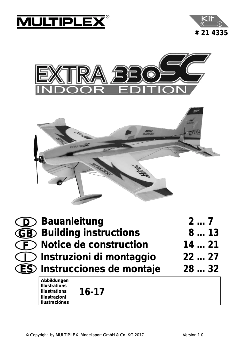 Page n°1 - Manuel utilisateur Multiplex 214335