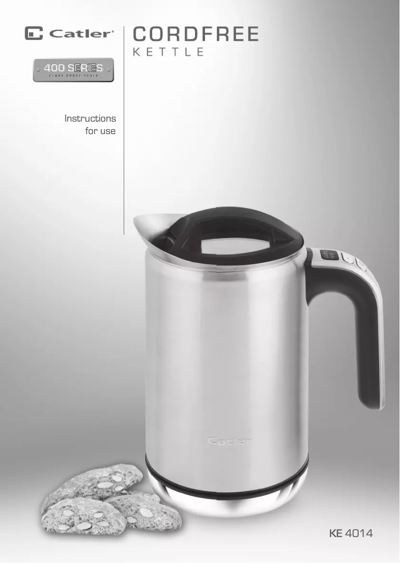 Page n°1 - Manuel utilisateur Catler KE 4014
