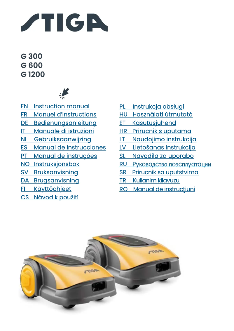 Image de la première page du manuel de l'appareil G 1200