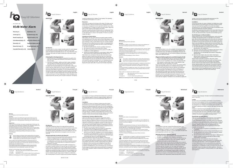 Page 1 of the manual User Manual HQ W9-20196-HQN