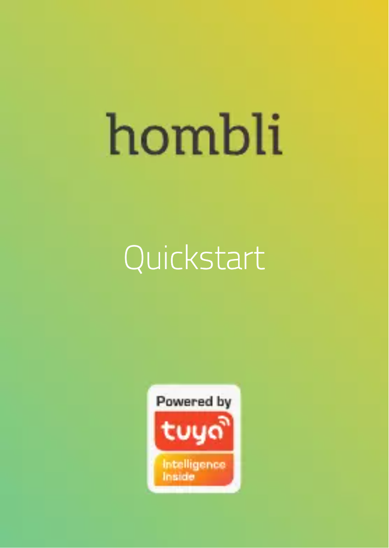Page 1 of the manual User Manual Hombli Smart Indoor Camera 2