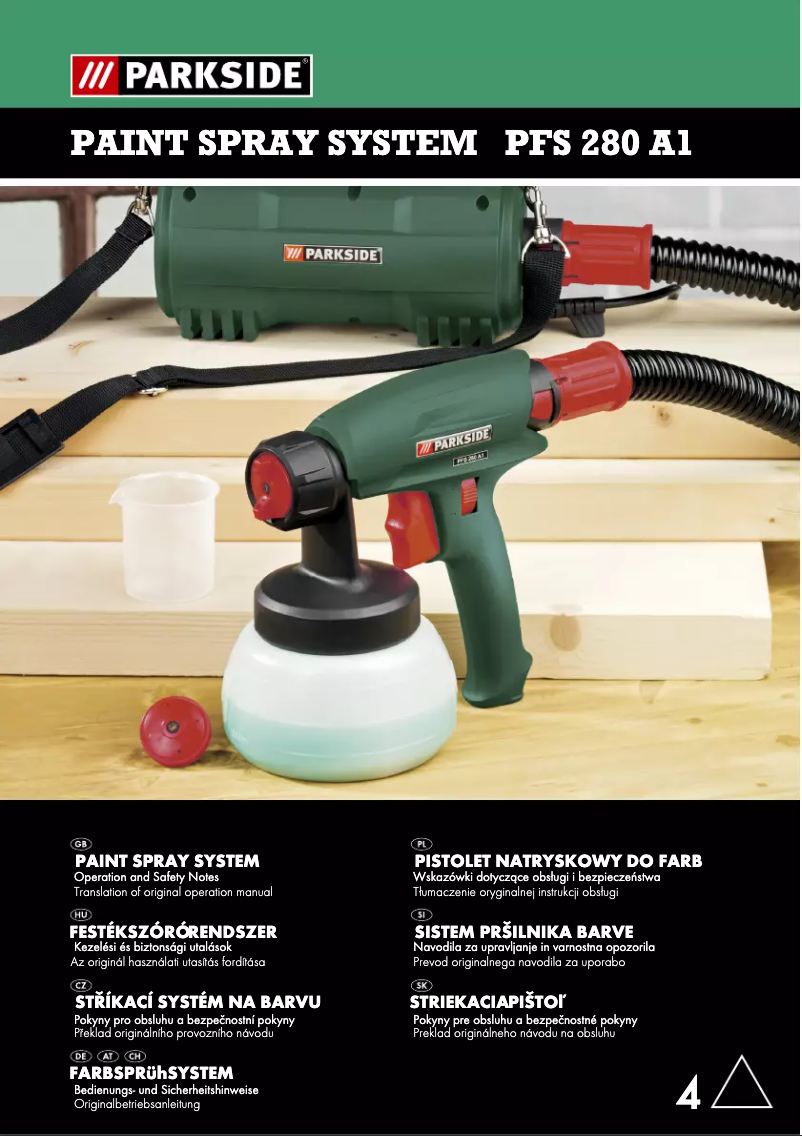 Image de la première page du manuel de l'appareil PFS 280 A1