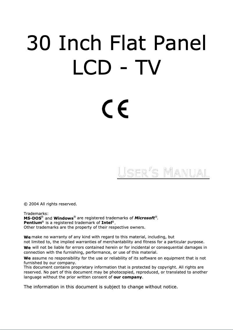Image de la première page du manuel de l'appareil MD 41530