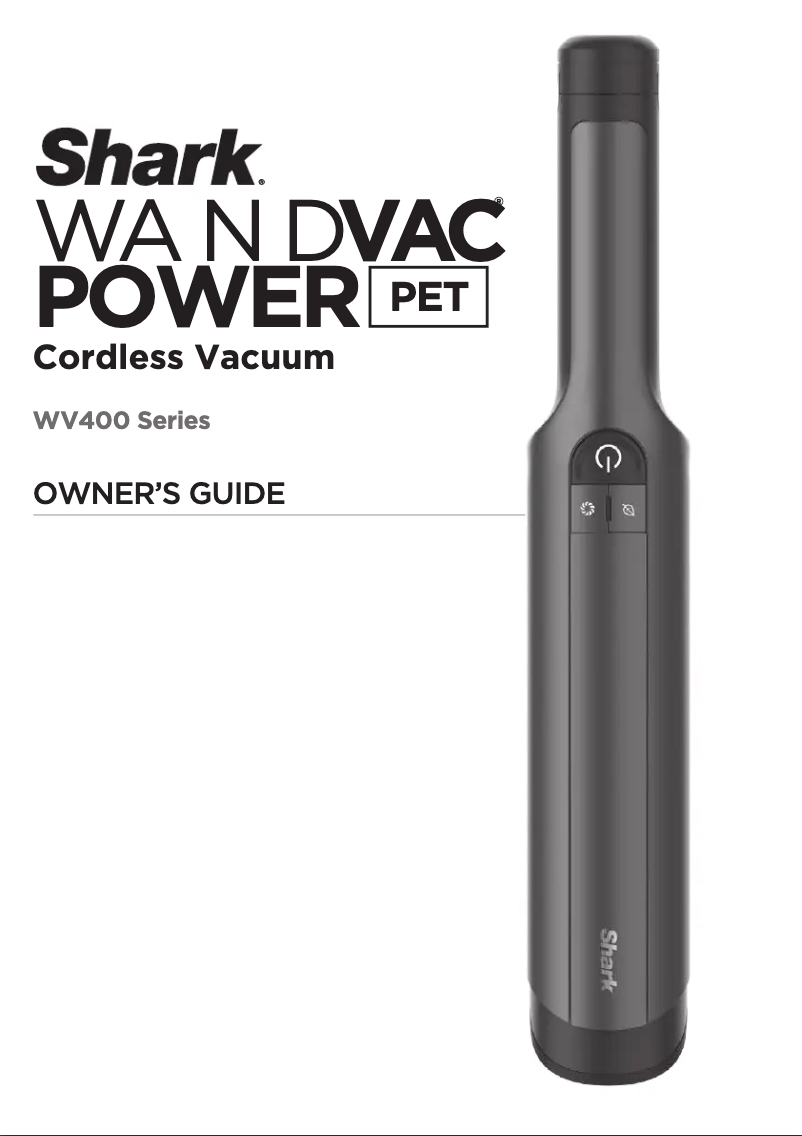 Image de la première page du manuel de l'appareil Wandvac Power Pet WV401PK